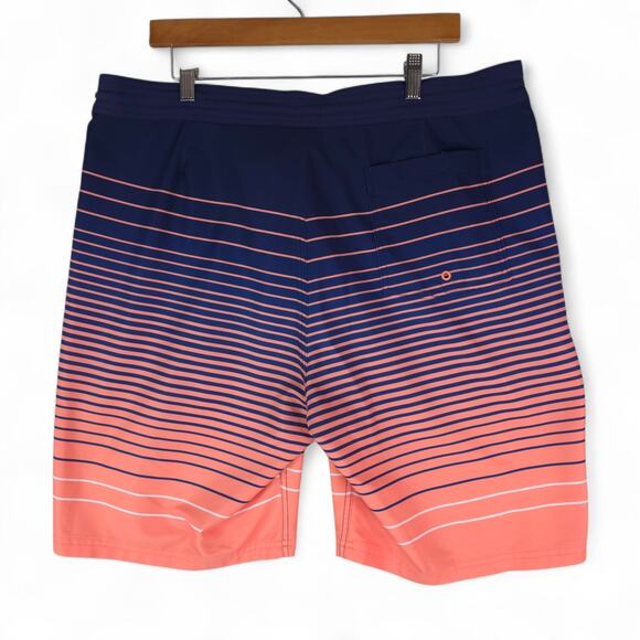 Old Navy California Board Shorts Mens 38x9 Blue Orange Swim Wear Beach - Picture 2 of 9
